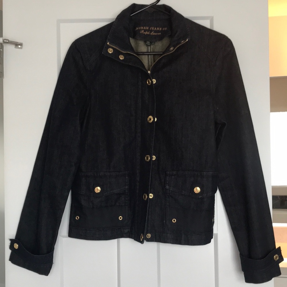 Ralph Lauren denim jacket with gold buttons